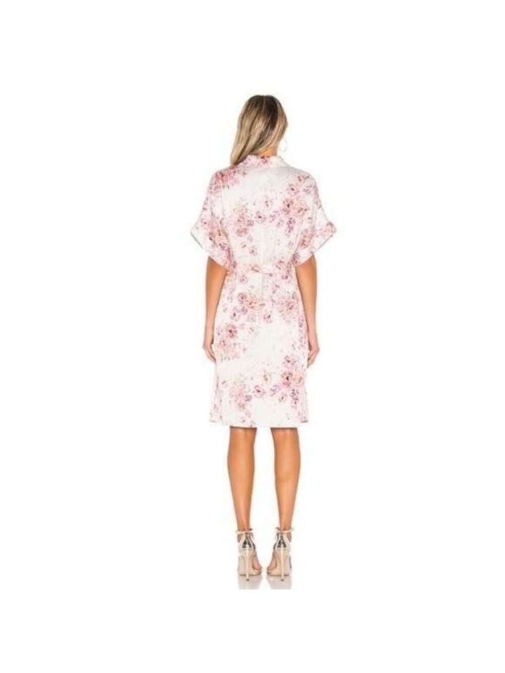 Hofmann Copenhagen Anna Silk Crinkle Satin Floral Dress - Picture 3 of 5